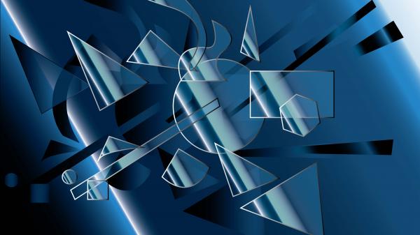 Free blue geometry 4k 8k hd abstract wallpaper download