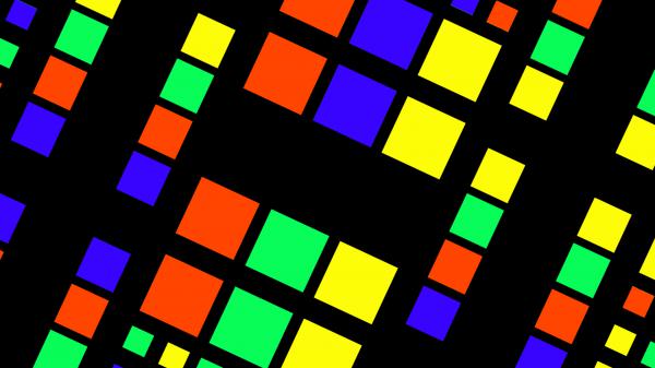 Free blue orange yellow green black square hd abstract wallpaper download