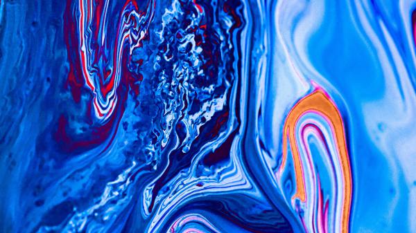 Free blue paint liquid fluid art stains hd abstract wallpaper download