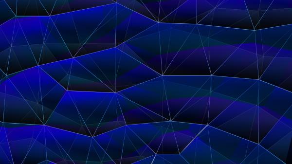 Free blue triangle 4k hd abstract wallpaper download