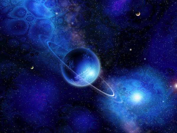 Free blue universe wallpaper download