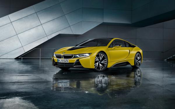 Free bmw i8 frozen yellow 2017 wallpaper download