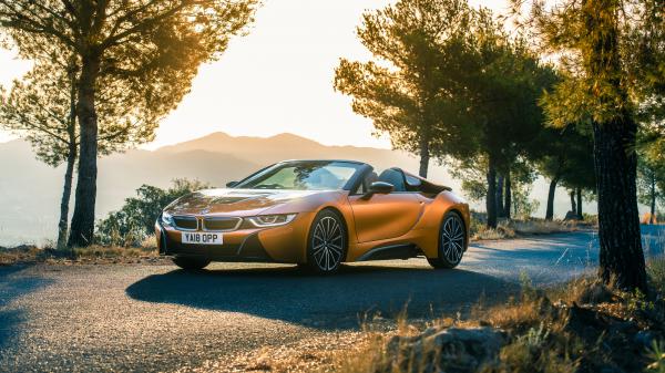 Free bmw i8 roadster 2018 4k wallpaper download