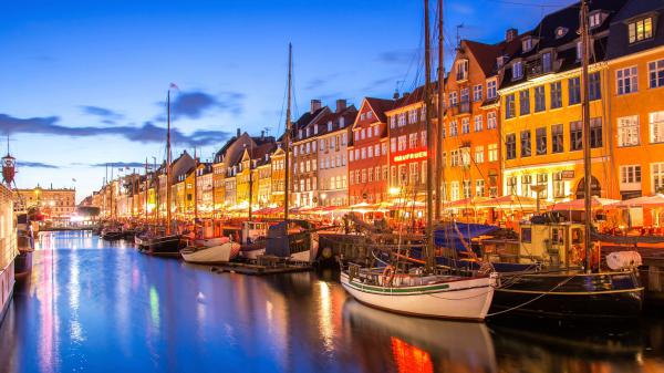 Free boat city copenhagen denmark river hd travel wallpaper download