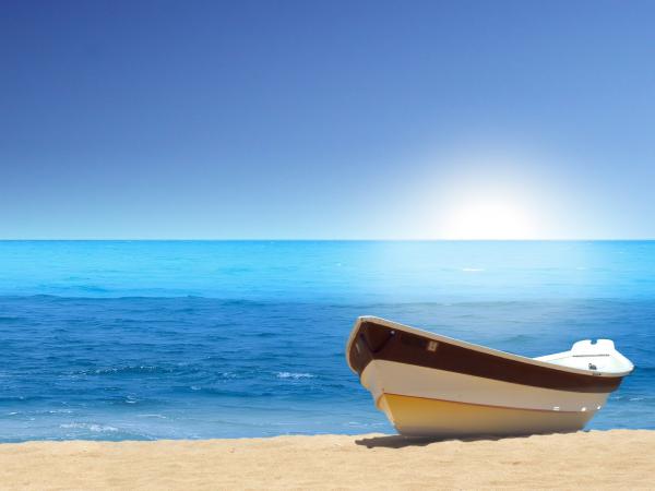 free boat sea beach wallpaper download