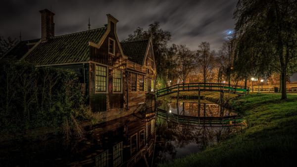 Free bridge museum netherlands zaanse schans hd travel wallpaper download