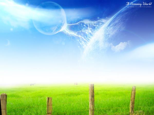 Free bright dreamy world wallpaper download