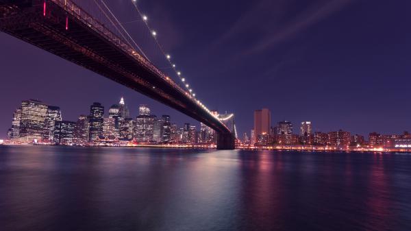 Free brooklyn bridge cityscape wallpaper download