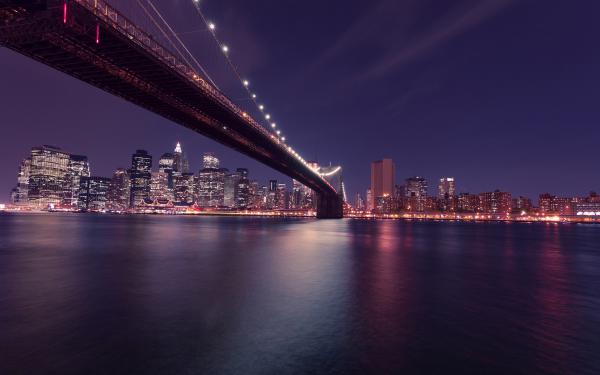 Free brooklyn bridge manhattan new york wallpaper download