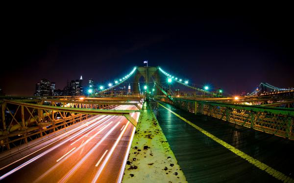 Free brooklyn bridge nights wallpaper download