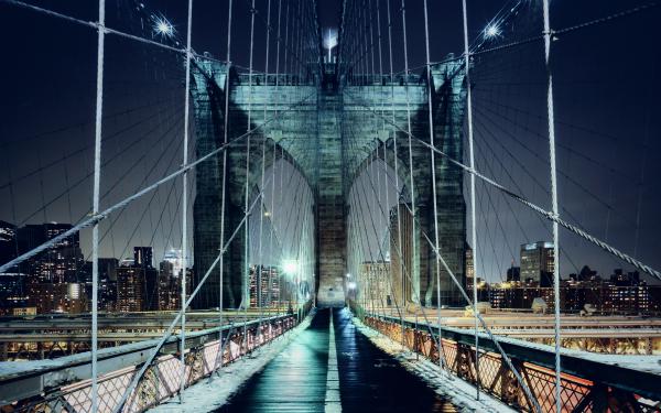 Free brooklyn bridge walkway wallpaper download