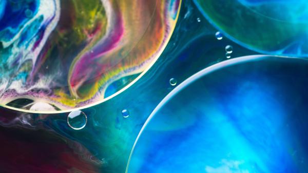 Free bubbles macro abstract 4k wallpaper download