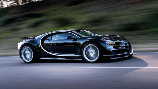 Free bugatti chiron speed side view 4k hd wallpaper download