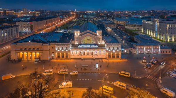 Free building with road in saint petersburg hd travel wallpaper download