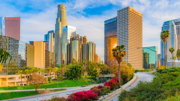 Free buildings under blue sky in los angeles 4k hd travel wallpaper download