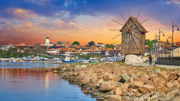 Free bulgaria lake nessebar shore hd travel wallpaper download