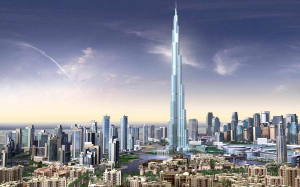 Free burj dubai skyscrapers uae wallpaper download