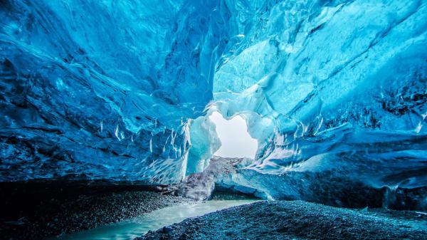 Free cave glacier iceland vatnajokull national park hd travel wallpaper download