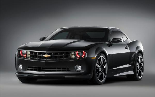 Free chevrolet camaro black concept 3 wallpaper download