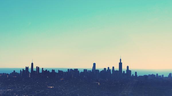 Free chicago cityscape wallpaper download