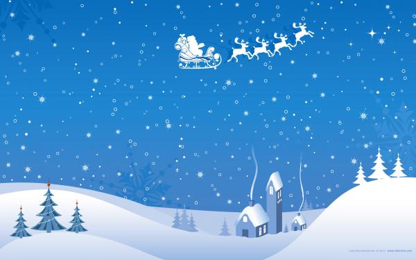 Free christmas winter vector wallpaper download