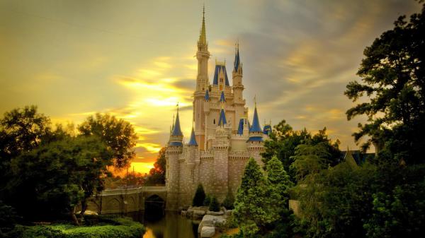 Free cinderella castle hd travel wallpaper download