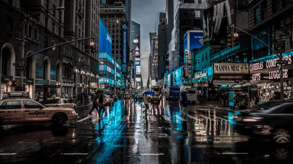 Free city road of new york between buildings 4k 5k hd new york wallpaper download