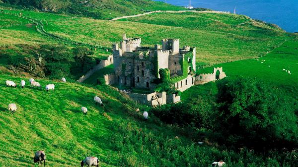 Free clifden castle in ireland hd travel wallpaper download