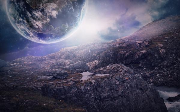 Free close planet wallpaper download