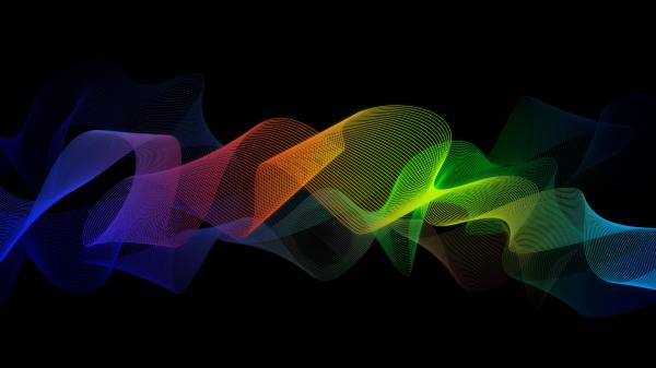 Free colorful abstract ribbon 4k wallpaper download