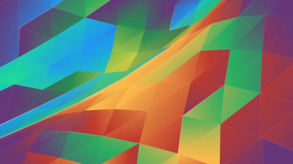 Free colorful abstract triangles wallpaper download