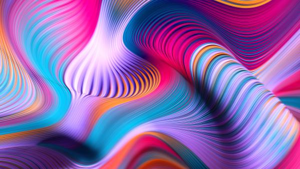 Free colorful abstract waves 4k wallpaper download