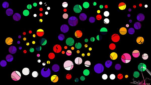 Free colorful circle hd abstract wallpaper download