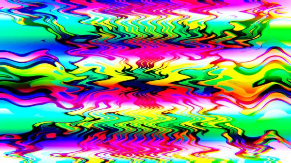 Free colorful digital art rainbow wave hd abstract wallpaper download