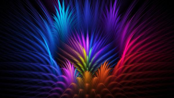 Free colorful feather artistic 4k hd abstract wallpaper download