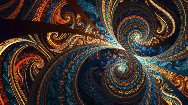 Free colorful fractal wallpaper download