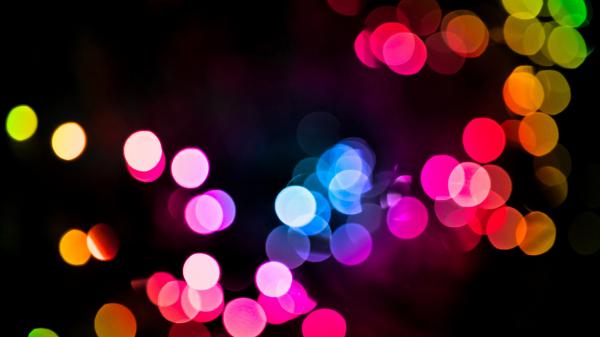 Free colorful lights bokeh wallpaper download