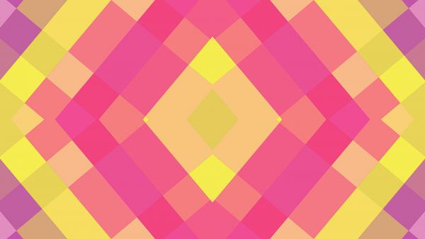 Free colorful pink and yellow shapes geometry hd abstract wallpaper download