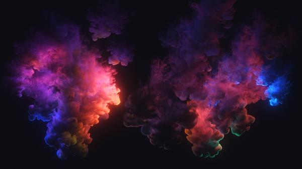 Free colorful smoke 2 wallpaper download