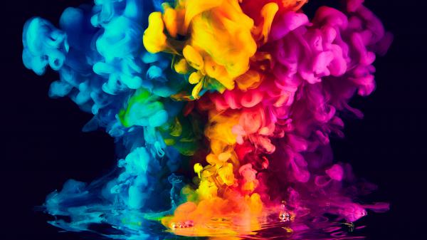 Free colorful smoke 4k wallpaper download