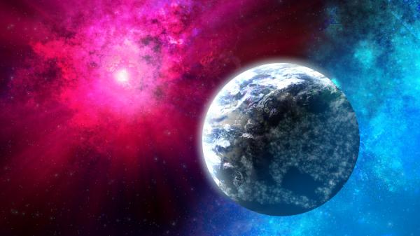 Free colorful space planet 4k wallpaper download