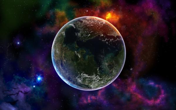 Free colorful space  universe wallpaper download