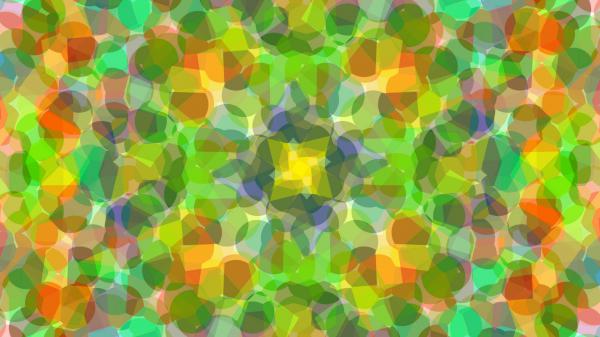 Free colors gradient green and orange shapes hd abstract wallpaper download