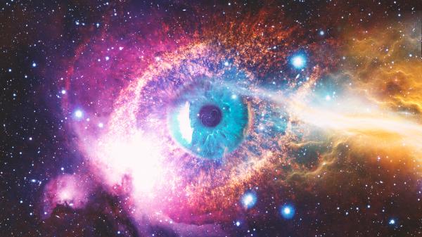 Free cosmic space eye wallpaper download