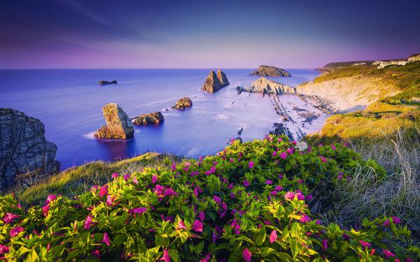 free costa quebrada cantabria spain coast wallpaper download