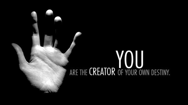 Free creator of your own destiny hd motivational wallpaper download