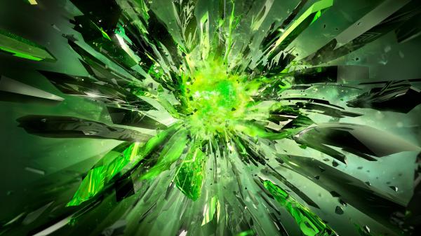 Free crystals debris explosion light 4k hd wallpaper download