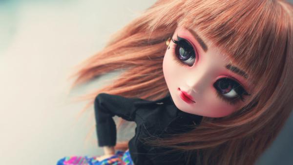 Free cute girly doll 4k wallpaper download