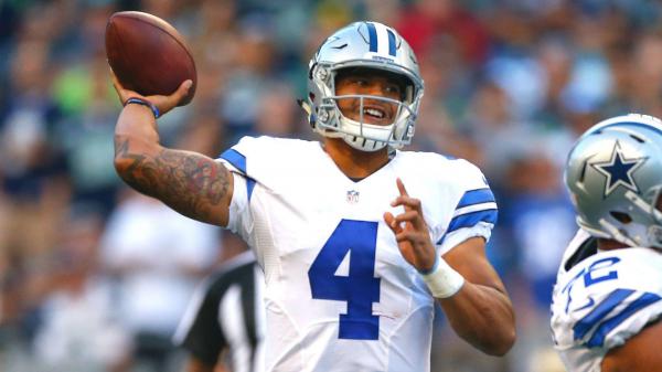 Free dak prescott is going to throw ball with shallow background of people hd dak prescott wallpaper download