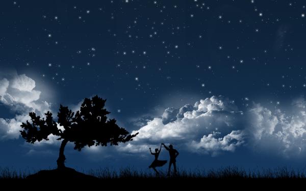 Free dancing in moonlight wallpaper download